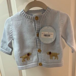 Little English Size 3-6 month crochet lab sweater. Brand new with tags.